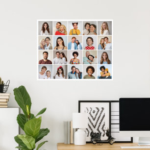 Create Your Own 20 Photo Collage Poster