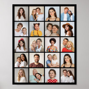 Create Your Own 20 Photo Collage  Poster