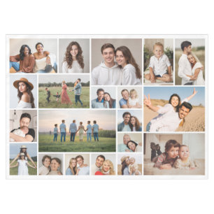 Create Your Own 20 Photo Collage Tablecloth