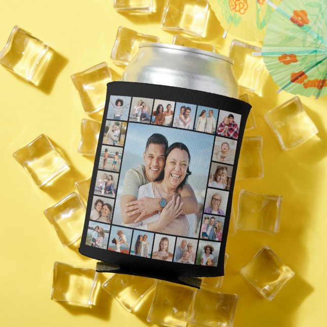 Create Your Own 21 Photo Collage Can Cooler (In Situ Summer)
