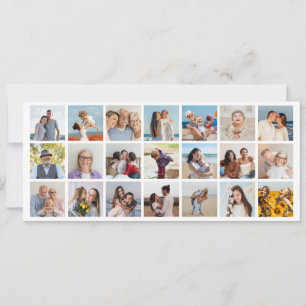 Create Your Own 21 Photo Collage Editable Colour Invitation