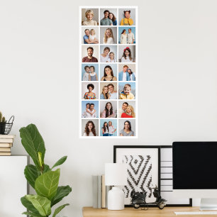 Create Your Own 21 Photo Collage Editable Colour Poster