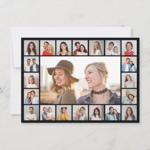 Create Your Own 21 Photo Collage Holiday Card