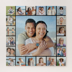 Create Your Own 21 Photo Collage Jigsaw Puzzle