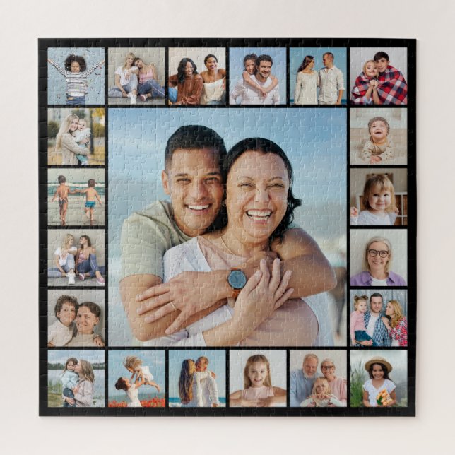 Create Your Own 21 Photo Collage Jigsaw Puzzle (Vertical)