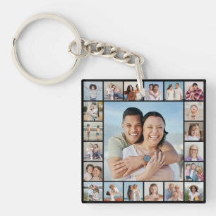 Create Your Own 21 Photo Collage Keychain