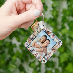 Create Your Own 21 Photo Collage Keychain
