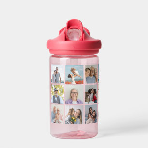 Create Your Own 21 Photo Collage Kid's  Water Bottle