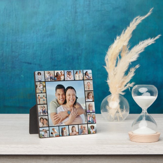 Create Your Own 21 Photo Collage Plaque (Insitu)