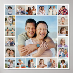 Create Your Own 21 Photo Collage Poster
