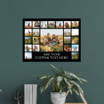 Create Your Own 22 Photo Collage Poster<br><div class="desc">Create your own personalized photo collage poster featuring 22 of your favourite pictures and custom text.</div>
