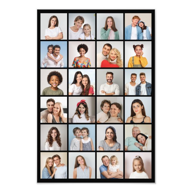 Create Your Own 24 Photo Collage Photo Enlargement (Front)