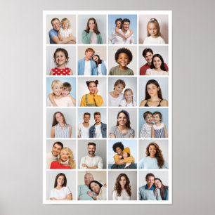 Create Your Own 24 Photo Collage Poster