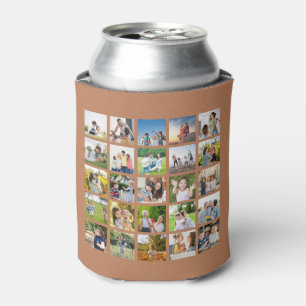 Create Your Own 25 Photo Collage Editable Can Cooler