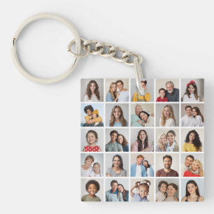 Create Your Own 25 Photo Collage Keychain