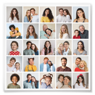 Create Your Own 25 Photo Collage Photo Enlargement Print