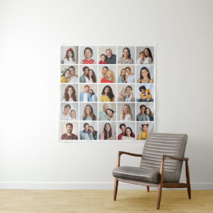 Create Your Own 25 Photo Collage Tapestry