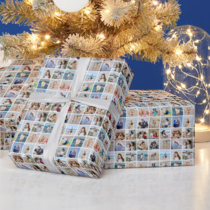 Create Your Own 25 Photo Collage Wrapping Paper