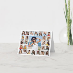 Create Your Own 27 Photo Collage Card