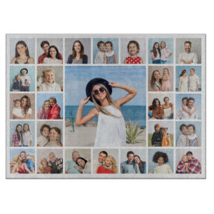 Create Your Own 27 Photo Collage Cutting Board