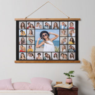 Create Your Own 27 Photo Collage Hanging Tapestry