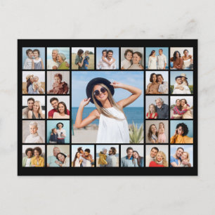 Create Your Own 27 Photo Collage Postcard