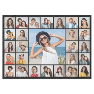 Create Your Own 27 Photo Collage Tablecloth