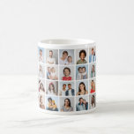 Create Your Own 28 Photo Collage Coffee Mug<br><div class="desc">Create your own 28 Photo Collage for Christmas, Birthdays, Weddings, Anniversaries, Graduations, Father's Day, Mother's Day or any other Special Occasion, with our easy-to-use design tool. Add your favourite photos of friends, family, vacations, hobbies and pets and you'll have a stunning, one-of-a-kind photo collage. Our custom photo collage is perfect...</div>
