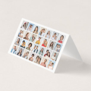 Create Your Own 28 Photo Collage Pack of 25 Cards