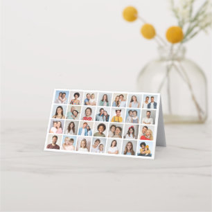 Create Your Own 28 Photo Collage Pack of 25 Loyalty Card
