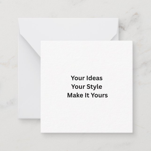 Create Your Own 2.5"x2.5" Note Card (Front)