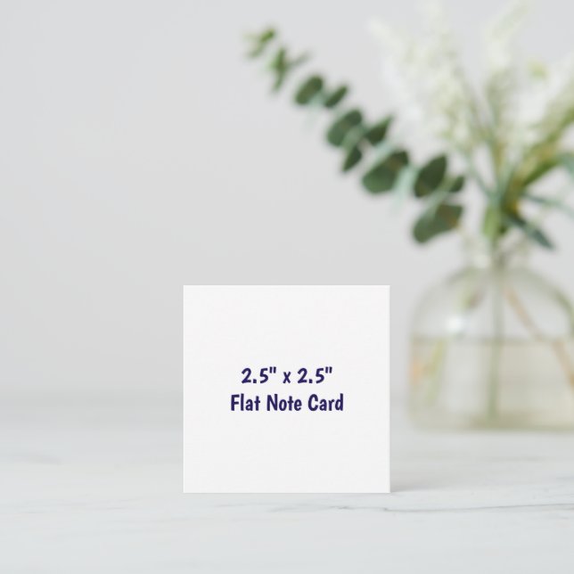 Create Your Own 2.5"x2.5" Note Card With Envelope (Standing Front)