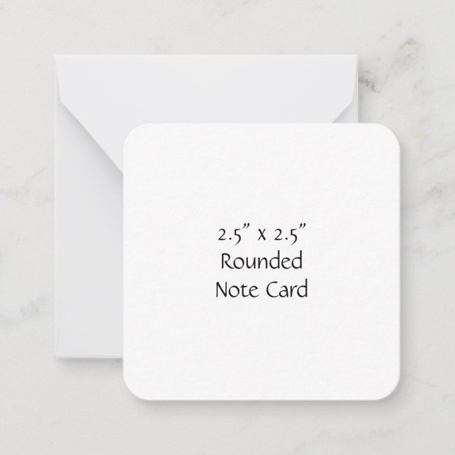 Create Your Own 2.5" x 2.5" Rounded Note Card (Front)
