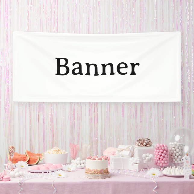 Create Your Own 2.5' x 6' Indoor Banner (Party)