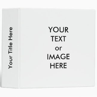 CREATE YOUR OWN 2" BINDER TEMPLATE (White)