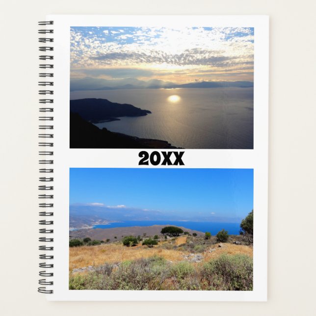 Create Your Own 2 Photo Collage Travel Photo Planner (Front)