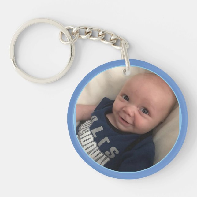 Create Your Own 2 Photo Gift For Mom or Grandma Keychain (Front)