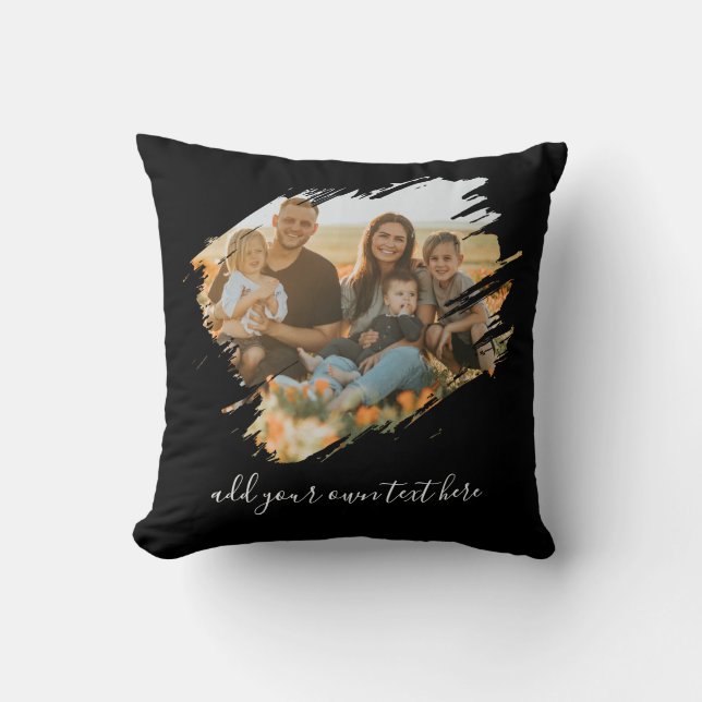 Create Your Own 2 Photo Throw Pillow (Front)