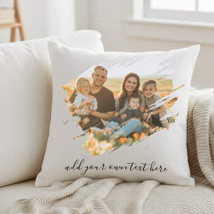 Create Your Own 2 Photo Throw Pillow