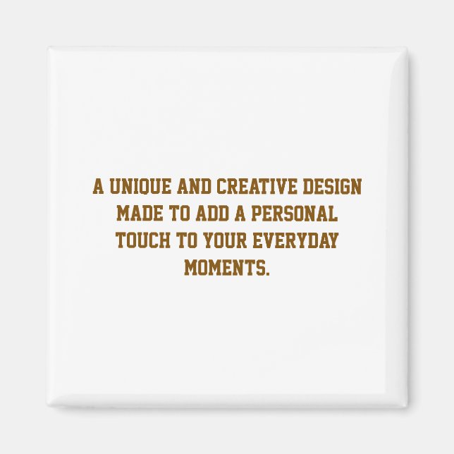 Create Your Own 2'' Square Magnet (Front)