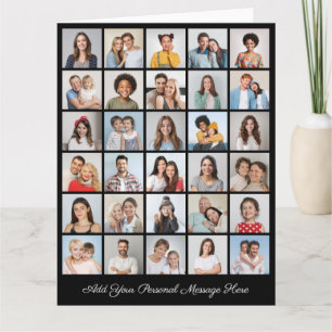 Create Your Own 30 Photo Collage Add Your Greeting Card