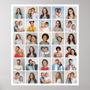 Create Your Own 30 Photo Collage  Poster