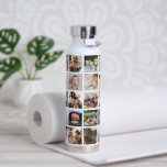Create Your Own 30 x Photo Collage Square Grid Water Bottle<br><div class="desc">Welcome to the future of personalization! Design your thirst-quenching accessory with our 'Create Your Own Custom Photo Water Bottle' featuring an ultra-modern 30 picture square grid template. Get ready to flaunt your favourite moments,  captured in 30 snaps,  every time you hydrate.</div>