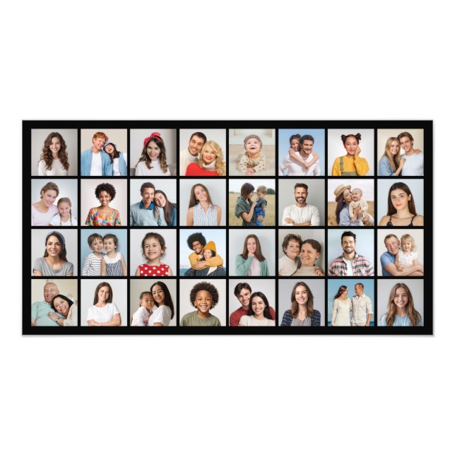 Create Your Own 32 Photo Collage Photo Enlargement (Front)