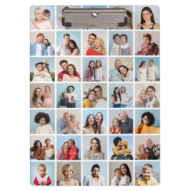 Create Your Own 35 Photo Collage Clipboard (Front)