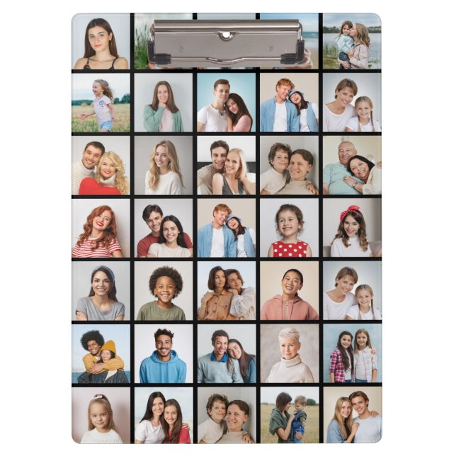 Create Your Own 35 Photo Collage Clipboard (Front)