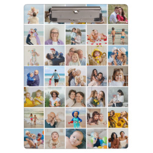 Create Your Own 35 Photo Collage Editable Colour Clipboard