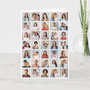 Create Your Own 35 Photo Collage Folded Card