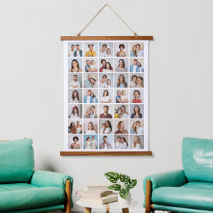 Create Your Own 35 Photo Collage Hanging Tapestry