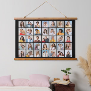 Create Your Own 35 Photo Collage Hanging Tapestry